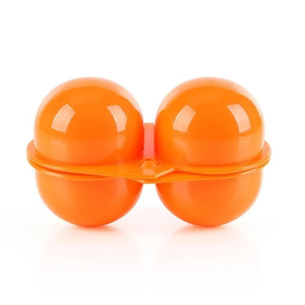 

Portable Egg Box Household Two Grids Plastic Eggs Storage Case Outdoor Camping Picnic Egg Protector Holder Food Container