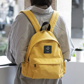 

Japanese Harajuku style literary bag casual simple letter rucksack small fresh campus student bag