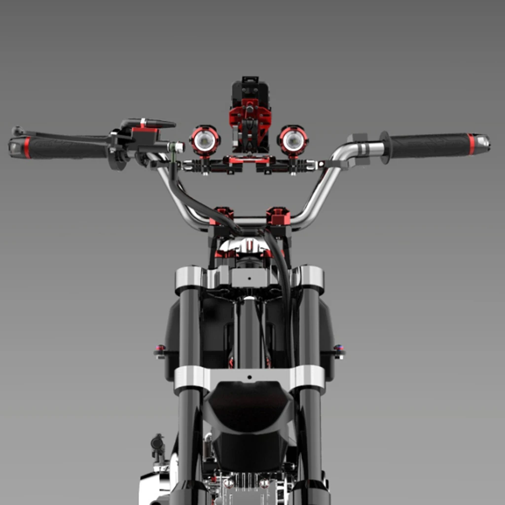 Motorcycle HandleBar Handle Fat Bar Mount Clamps Riser 7/8'' 22mm-28mm