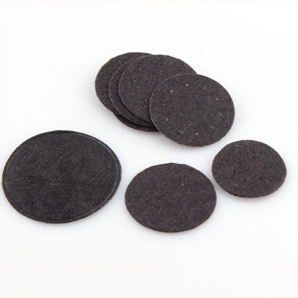 100PCS 25/30/40mm white and black round felt cloth pad patch scrapbook DIY handmade accessories round felt cloth decoration