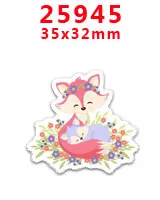 PR25945 30 шт./Плоская задняя часть полимерные персонажи мультфильмов diy украшения ремесла аксессуары DIY материалы ручной работы PR25657 - Цвет: PR25945