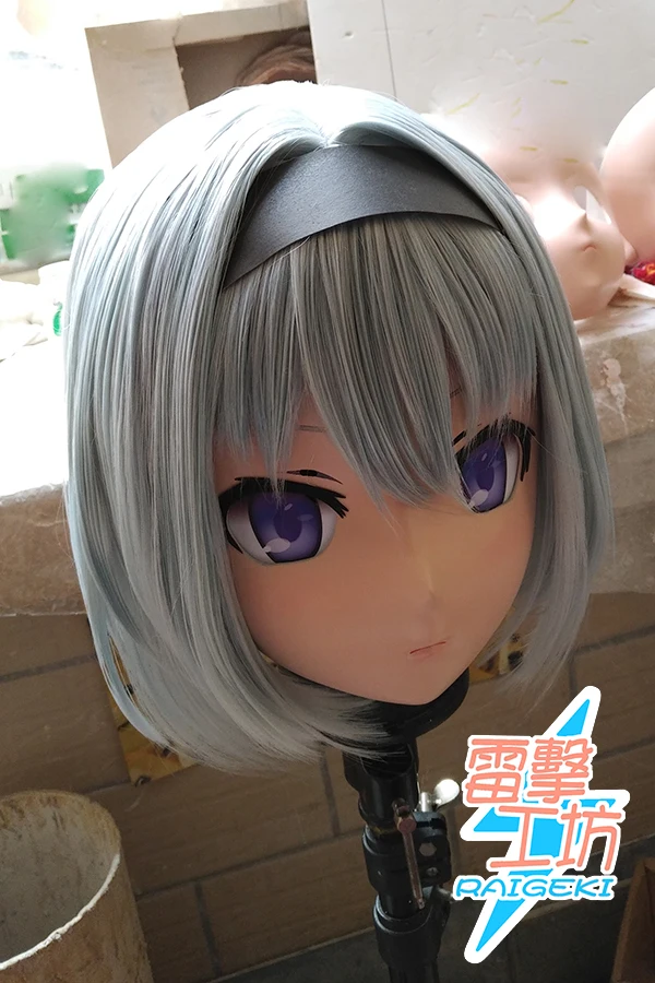 RAIGEKI MAKS 93) Силиконовая 2/3 голова арбалета BJD кукла кигуруми Аниме Сора Гинко Косплей Маска