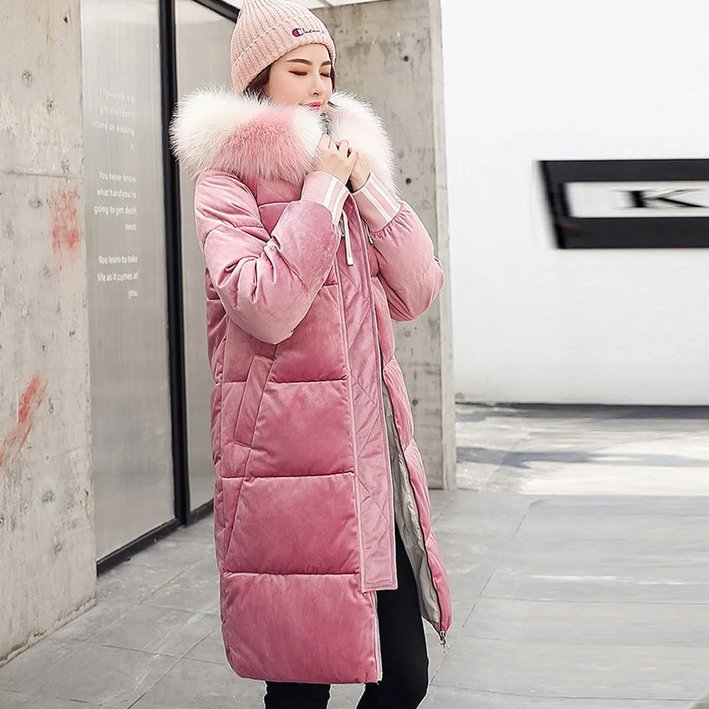 Chaqueta mujer manteau femme hiver, верхняя одежда, куртки с длинными рукавами, пальто с хлопковой подкладкой и карманами, abrigos mujer invierno