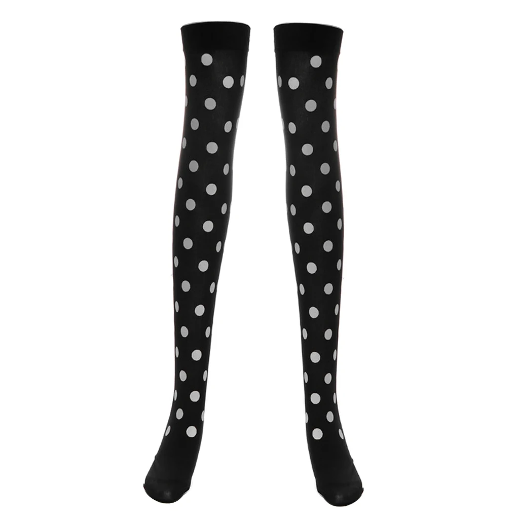 Women Girls Long Striped Socks Over Knee Thigh High Socks Stocking