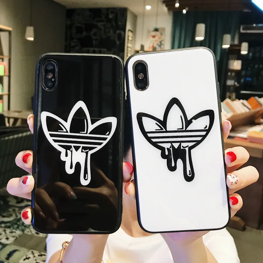 

Sports brand case For iPhone11 X xs xR MAX pro 7 8plus Cases Grip Cases For iPhone 7 6s 6 Plus Cover Tempered glass Case Cover