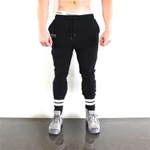 Мужские спортивные штаны для бега, однотонные футбольные штаны, тренировочные спортивные штаны, эластичные мужские брюки для бодибилдинга
