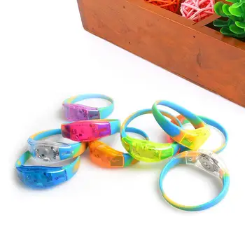 

Voice Activated Sound Control LED Luminescence Camouflage Bracelet Wristband