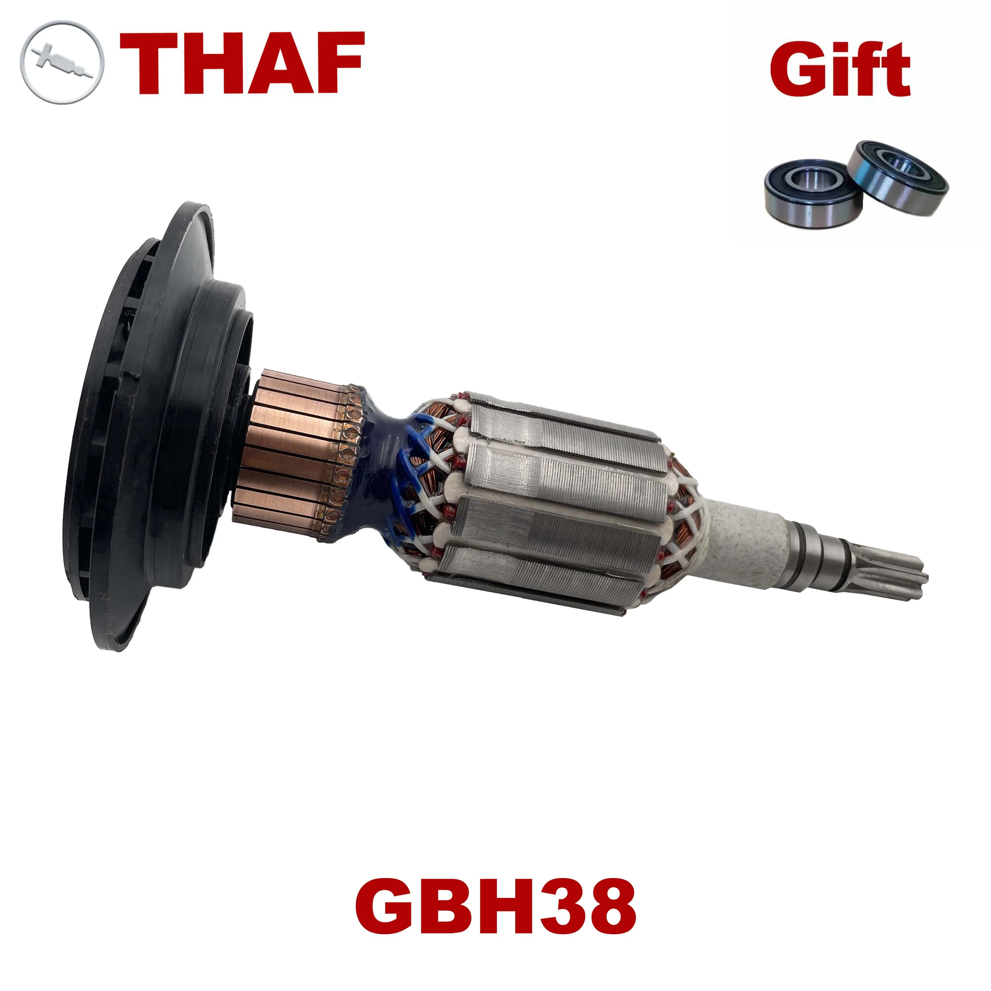 

AC220V-240V Armature Rotor Anchor Replacement for BOSCH Rotary Hammer GBH38 GBH5/40DCE GSH4 GSH5CE