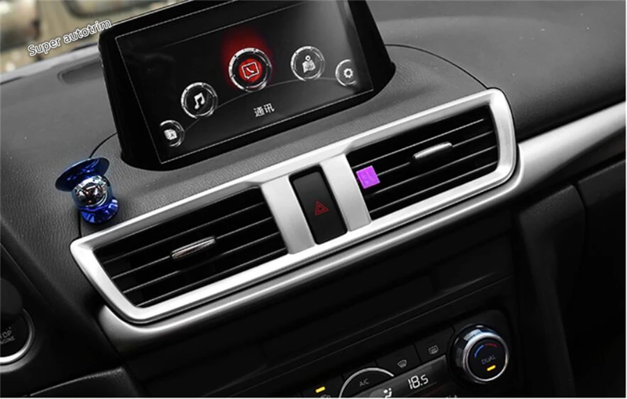 Lapetus Средний Кондиционер выходное отверстие крышка отделка для Mazda 3 AXELA седан хэтчбек ABS аксессуары интерьер