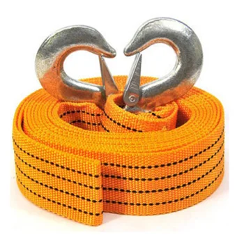 

3 Tons Durable High Strength Emergency Fluorescent Towing Rope Truck With Hooks Reduce Vibration Car Road Practical Accessories