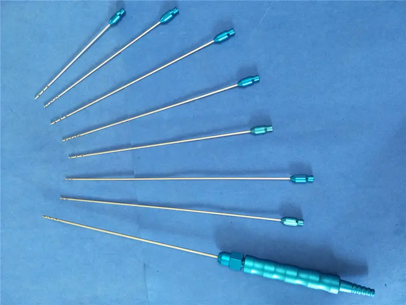 Fat Transplantation Liposuction Harvesting Cannulas Set with Handle |