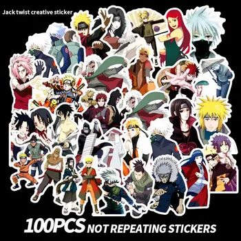 

100Pcs/Set NARUTO Stickers Japanese Anime Sticker for Decal on Guitar Suitcase Laptop Phone Fridge Motorcycle Car