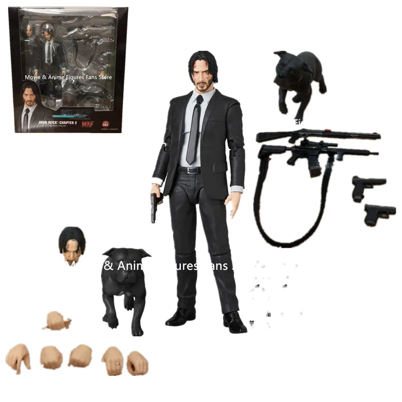 B in box 15 см Новинка Mafex 070 Джон Вик фигурка модель игрушки кукла подарок - Цвет: B in box