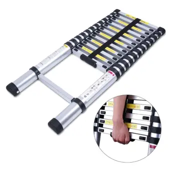 

10.5FT Aluminum Multi-Purpose Telescopic Ladder Extension Loft Steps Tall EN131