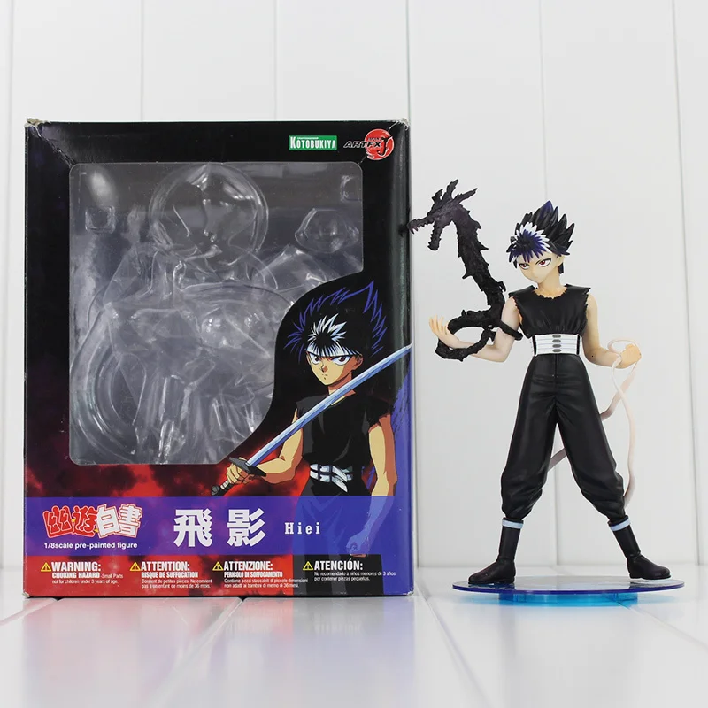 Японское аниме Yu Hakusho черная холодная Hiei экшен-фигурка из ПВХ игрушка кукла из коллекции для детей 6,3 "16 см