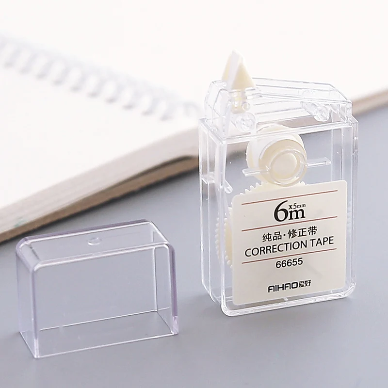 Correction Tape 6m Portable Korean Stationery Transparent White Out Corrector Student Prize School Accessories Office Supply
