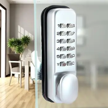 

Home digital door lock Mechanical lock Code lock keypad garden office gate garag