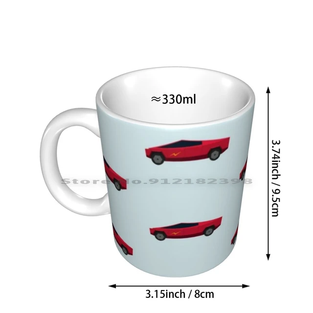 Tesla Cybertuck Minimalistic Design Ceramic Mugs Coffee Cups Milk Tea Mug  Elon Cyber Truck Cybertruck Tesla Musk Tesla - AliExpress