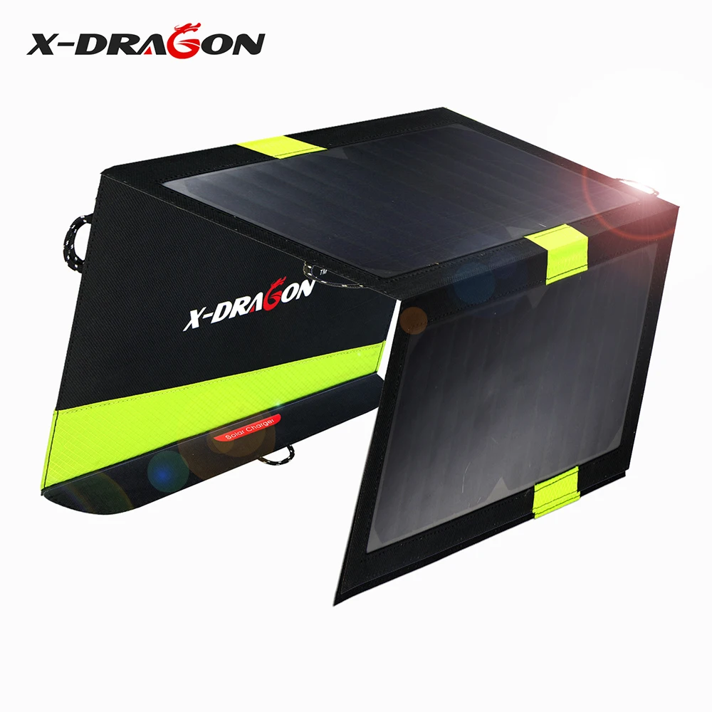 X-DRAGON 20 Вт Солнечная Панель зарядное устройство с iSolar технологии для iPhone, ipad, Ipod, samsung, Android смартфонов и многое другое