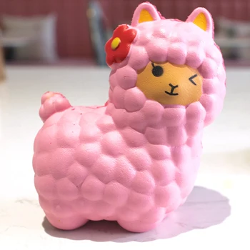 

Slow Rebound Squishy Simulation Cartoon Alpaca Cute Children Squeeze PU Decompression Toy For Adult Children Gift