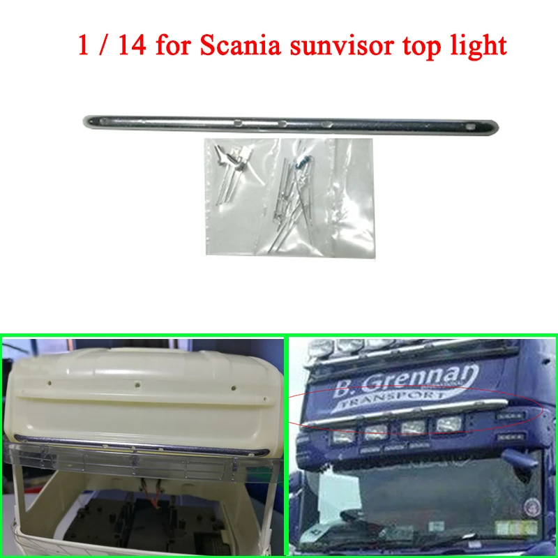 Carson 500907697 Set di luci di segnalazione/strobo 1:14 Scania 8x4/4