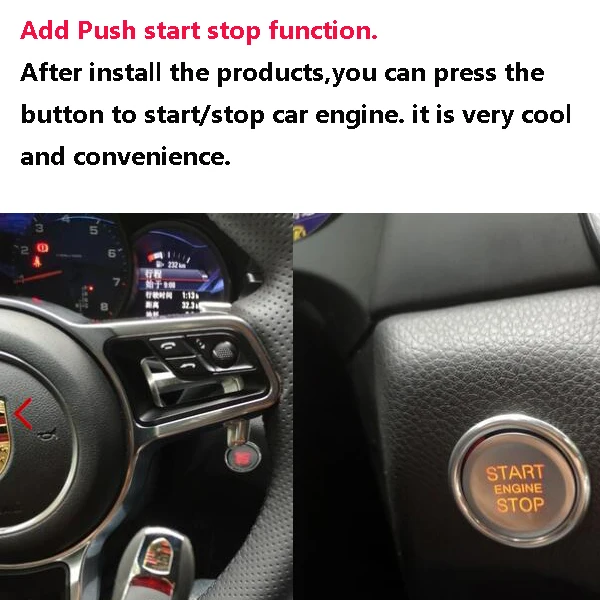 For /MACAN Add Push Button Start Stop System Remote Start And PKE