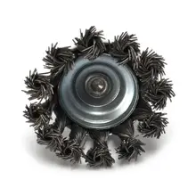 2 металлические проволочные колеса чашки щетка гофрированные и 1/4 хвостовик для штамповки шлифовальной машины сверла партии