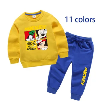 

Children Mickey Clothing Spring Autumn Boys Clothes 2pcs Outfit Kids Clothes Boys Tracksuit Suit For Boys Clothing Sets 2-10T