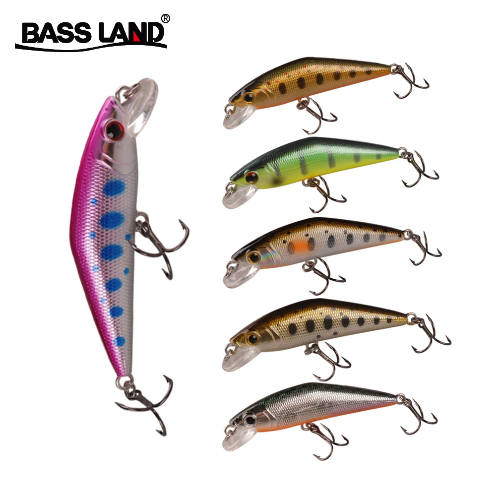 Sinking trout minnow 4.3g isca artificial wobblers fishing lure bionic plastic hard bait for sea fishing bass trout pike pesca