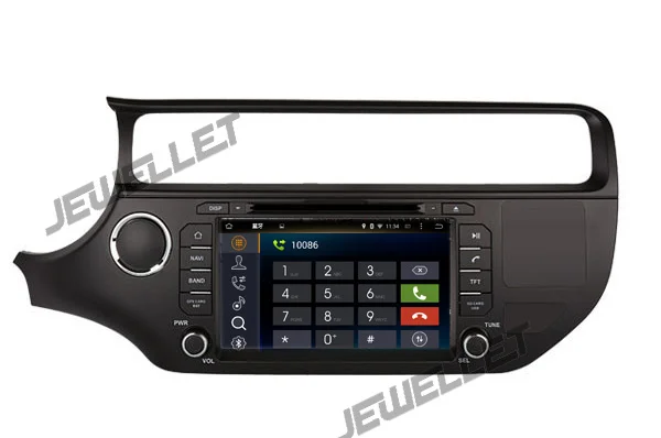 Perfect Quad core 1024*600 HD screen Android 9.0 Car DVD GPS radio Navigation for Kia Rio, Pride 2015-2016 with 4G/wifi DVR OBD 1080P 3