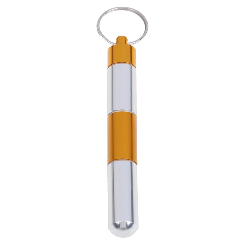 Aluminum Pill Case Outdoor Keychain Pocket Holder Container Medicine Box | Красота и здоровье