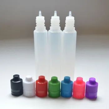

20pcs Pen Style 30ml Needle Bottle Plastic Dropper Bottles with Tamper Evident Childproof Cap And Long Tip Needle Bottle