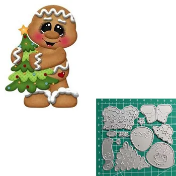 

Gingerman Metal Cutting Dies Stencils For DIY Scrapbooking Decorative Embossing Handcraft Die Cutting Template Album Card Craft