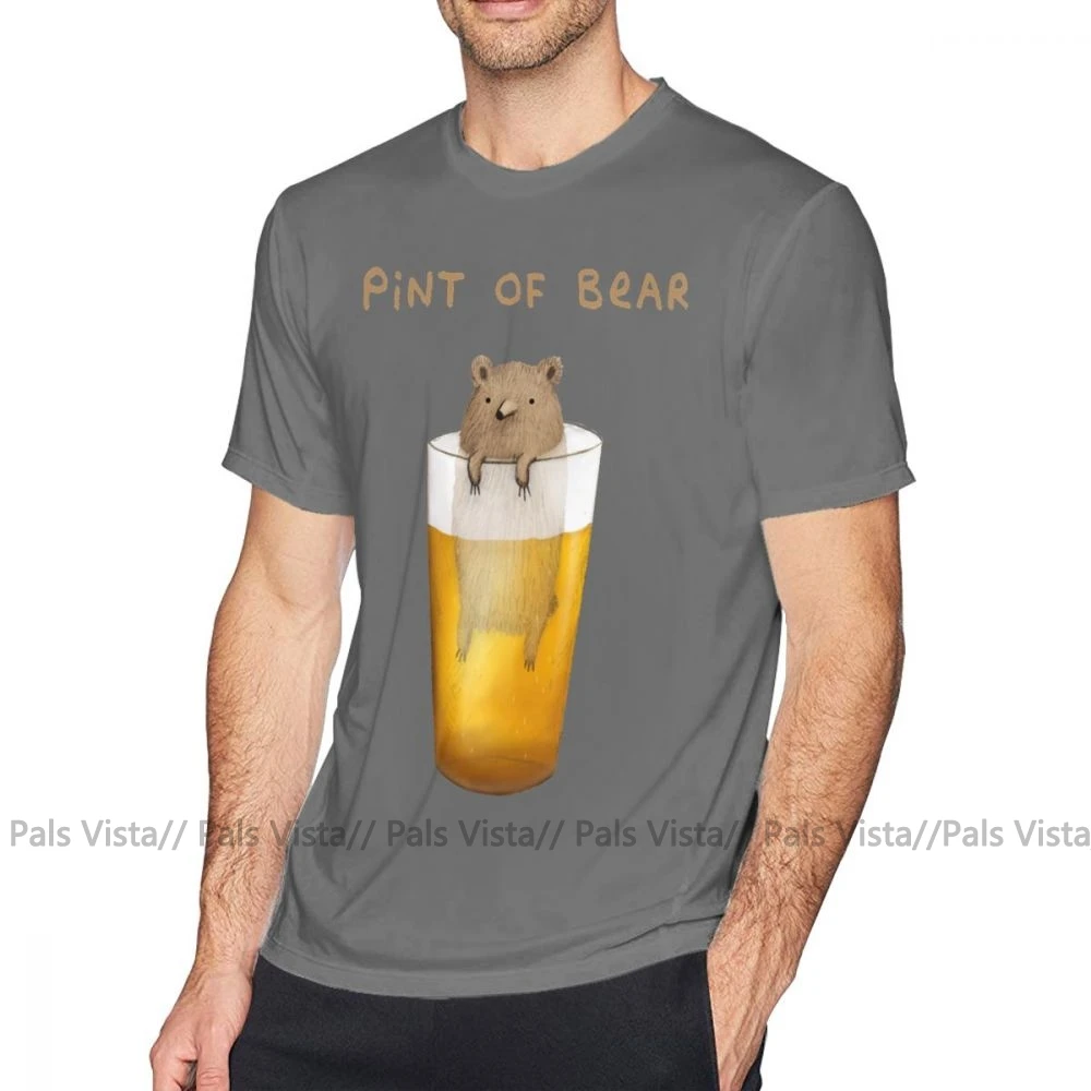 Пивная футболка, футболка с изображением медведя, ХХХ, 100 хлопок, забавная футболка с коротким рукавом, модная мужская футболка с принтом