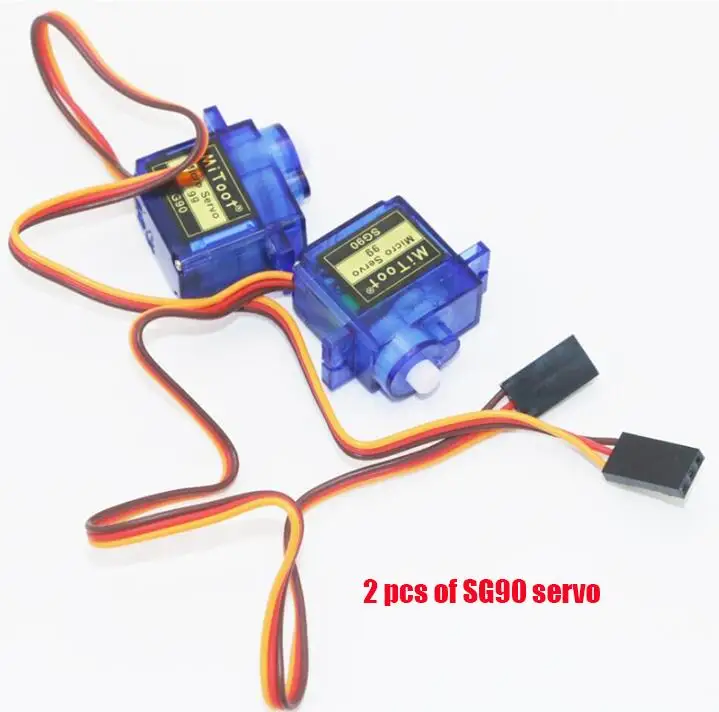 A2212 2200KV бесщеточный двигатель 30A ESC двигатель 6035 пропеллер SG90 9G микро сервопривод для радиоуправляемого вертолета с фиксированным крылом - Цвет: 2pcs SG90