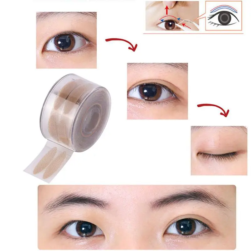 

RUIMIO Eyelid Tape Adhesive Double Eyelid Tape Stickers For Women Girls Cosmetic Supplies (Mesh Pattern L+Mesh Pattern S)