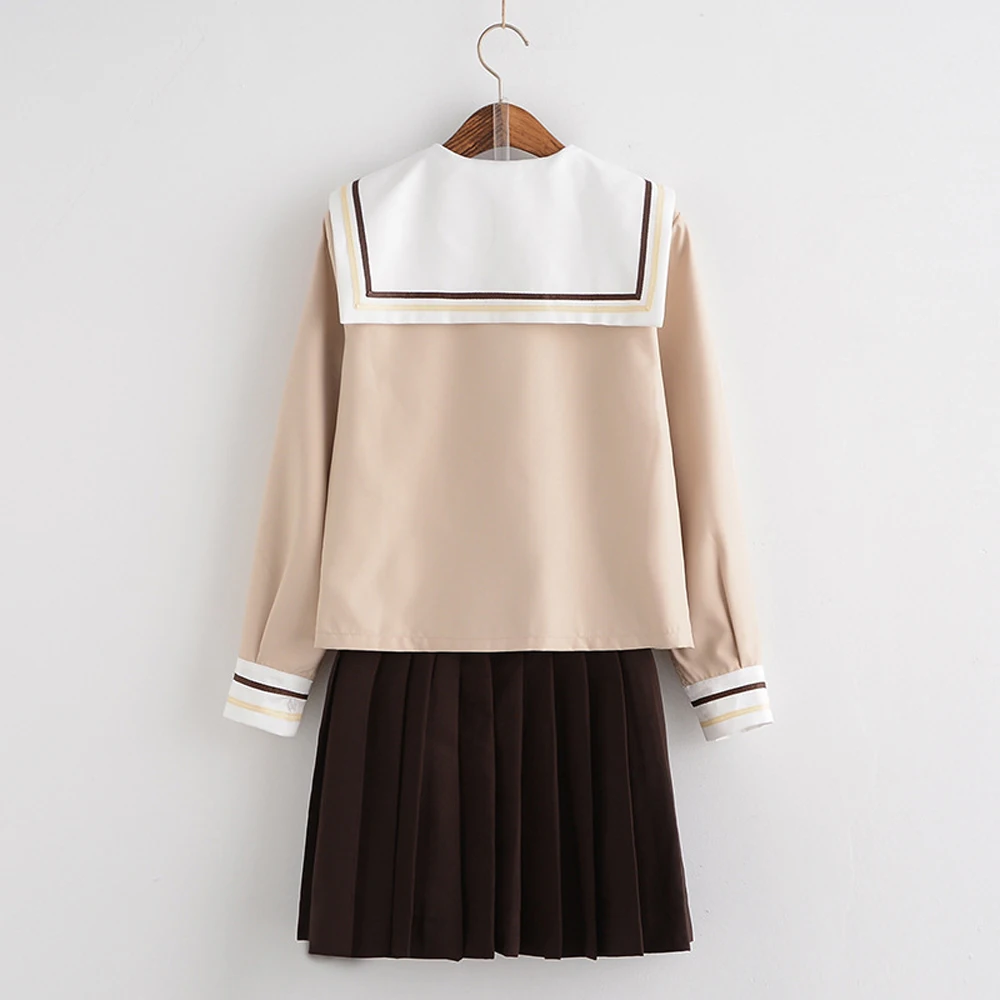 New_Japanese_Korean_Cute_Girls_Sailor_suit_Student_School_Uniforms_Clothing_Outfits_Short_Long_Shirt (2)