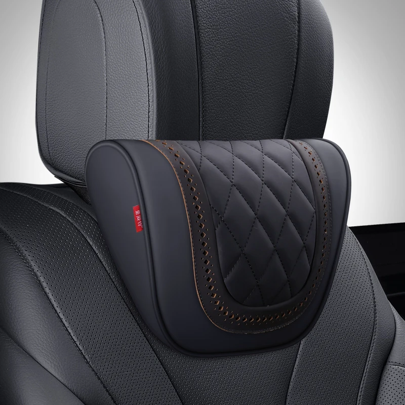 For BMW M3 M5 X1 X3 X5 headrest Luxury NAPPA leather Car Seat Rest Cushion Headrest Car Neck Pillows Accessories