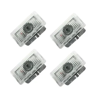 

4pcs Car Decorative Lamp Led Welcome Car Door Projector Light Wireless Logo Aluminium For Tesla Model 3 X S