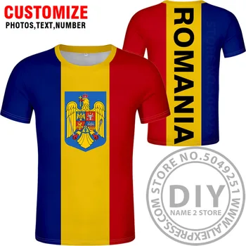 

ROMANIA T Shirt Name Number Rom T-shirt Photo Clothing Print Diy Free Custom Made Not Fade Not Cracked Tshirt Jersey Casual