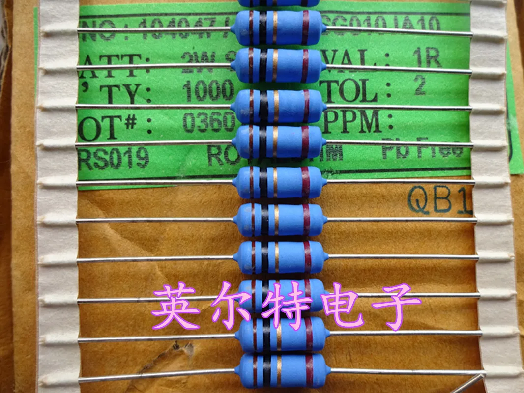 

Оригинальный новый 100% высокомощный резистор 2W 1R 2W 1E 1ohm 4*12 (индуктор)