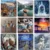 Animal Painting By Numbers Landscape Set Акриловая Краска DIY Kits For Adults Pictures Drawing Canvas Coloring By Number Decoration