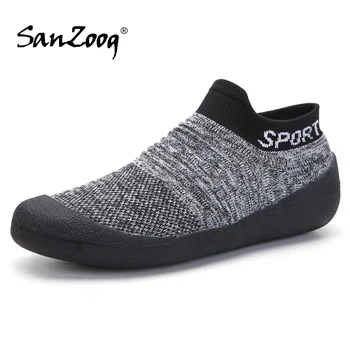 

Slip On Stretch Breathable Sneakers Socks Men Walking Shoes Women Sports Wandelschoenen Heren Dames Chaussure De Marche Homme
