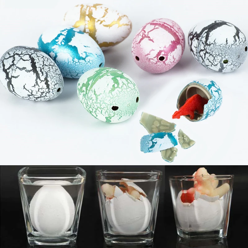 

6Pcs Cute Magic Hatching Growing Dinosaur Eggs Water Grow Surprise Eggs For Children Educational Toys Novelty Gag Magic Surprise