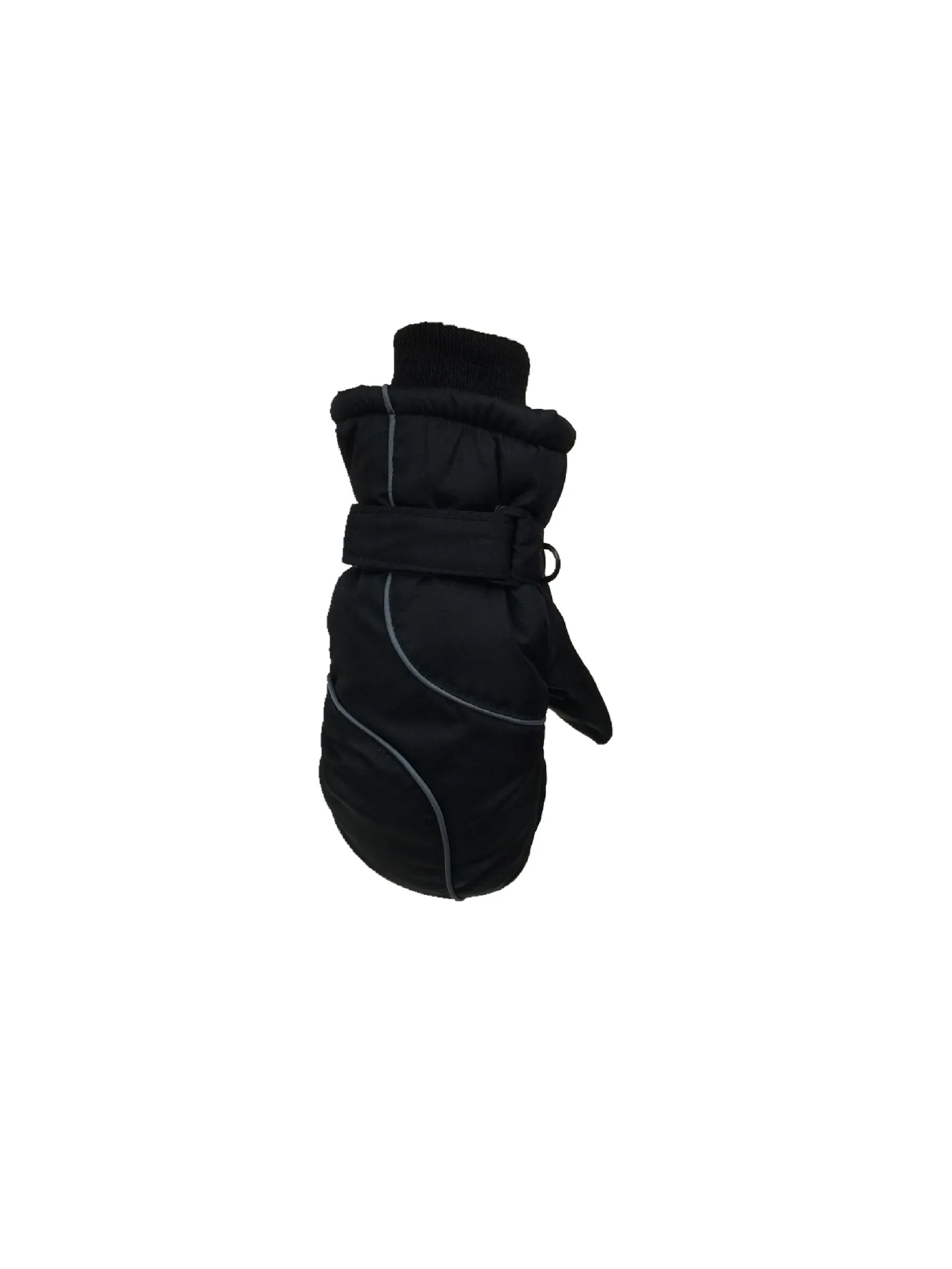 Детские толстые теплые лыжные перчатки, зимние милые водонепроницаемые ветрозащитные уличные детские перчатки, детские перчатки - Цвет: Черный