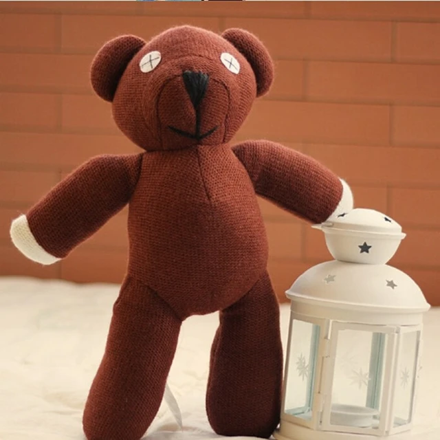 23cm Mr Bean Teddy Bear Animal Stuffed Plush Toy Soft Cartoon Brown Figure  Doll