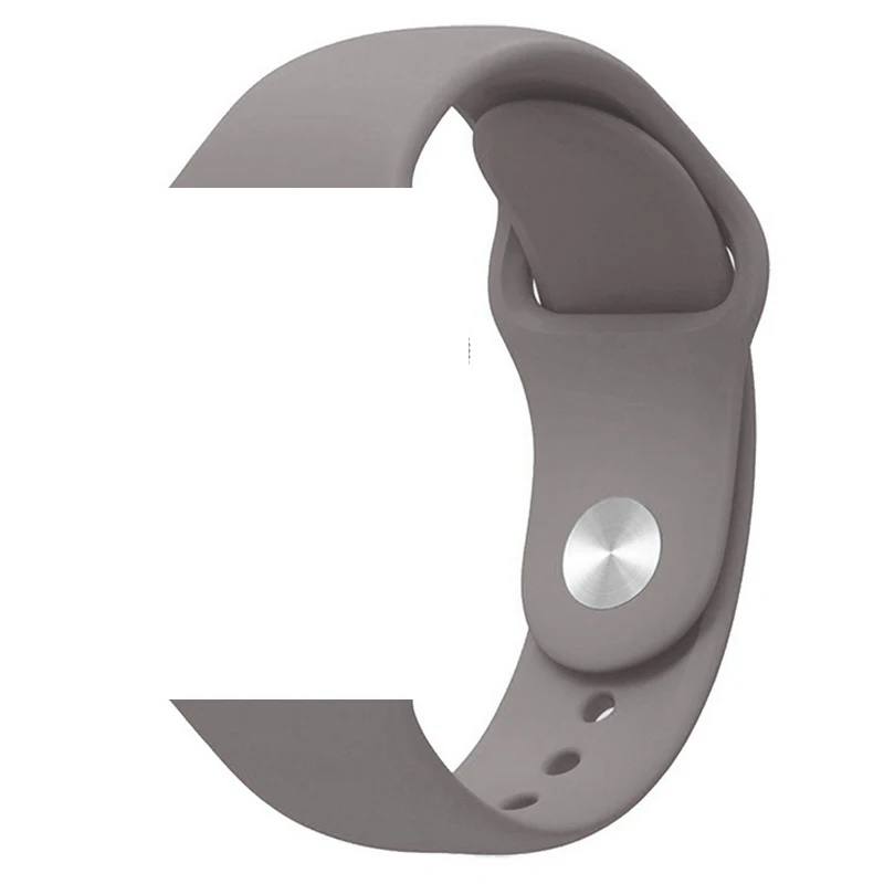 Scree Ремешок для Apple Watch 5 4 3 2 1 силиконовый спортивный браслет для часов Apple Watch 44 мм 40 мм 42 мм 38 мм Ror IWatch band - Цвет ремешка: Scree