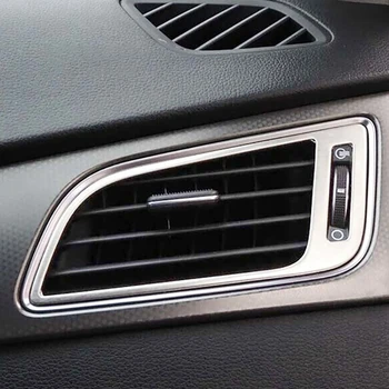 

4Pcs Car Styling Auto Accessories Car Air Condition Outlet Vent Frame Cover Trim for Hyundai Sonata 2015-2017