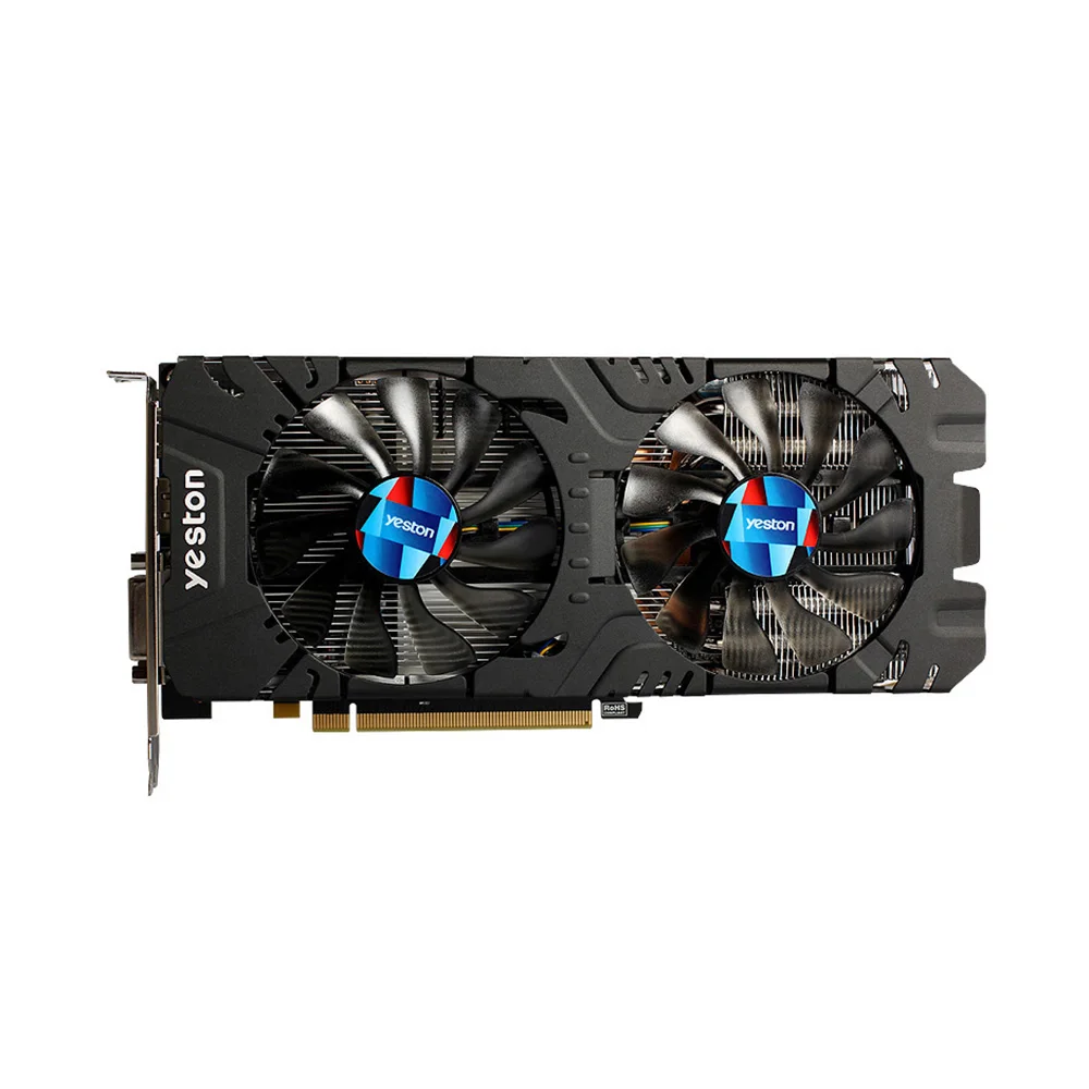 

Yeston RX580-2048SP-4G D5 GAEA Graphics Card Radeon Chill Dual Fan Cooling 4GB Memory GDDR5 256bit graphics card for desktop