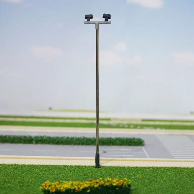 5 Pcs HO OO Scale Model Train Light Railway LED Lamp Post Street Lights Building Scenery Layout Model Accessories & Scenery 4